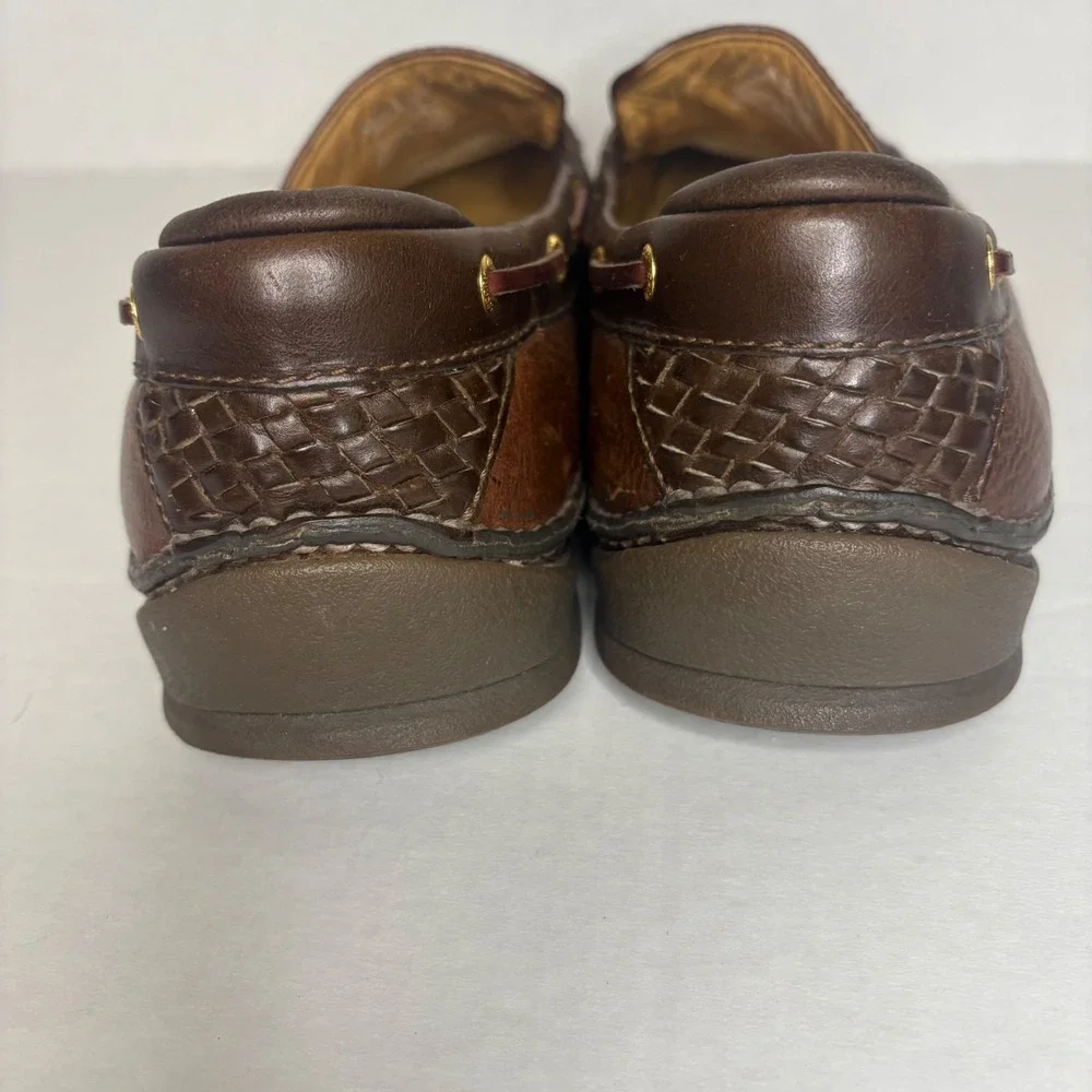 Sperry Gold Cup Vibram Loafers Men's 11.5M Brown‎ Leather Moccasin Slip‑On